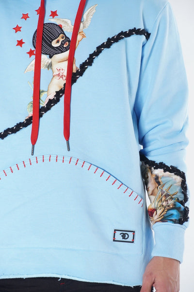 F5107 Frost Angel Pullover Hoodie - Blue