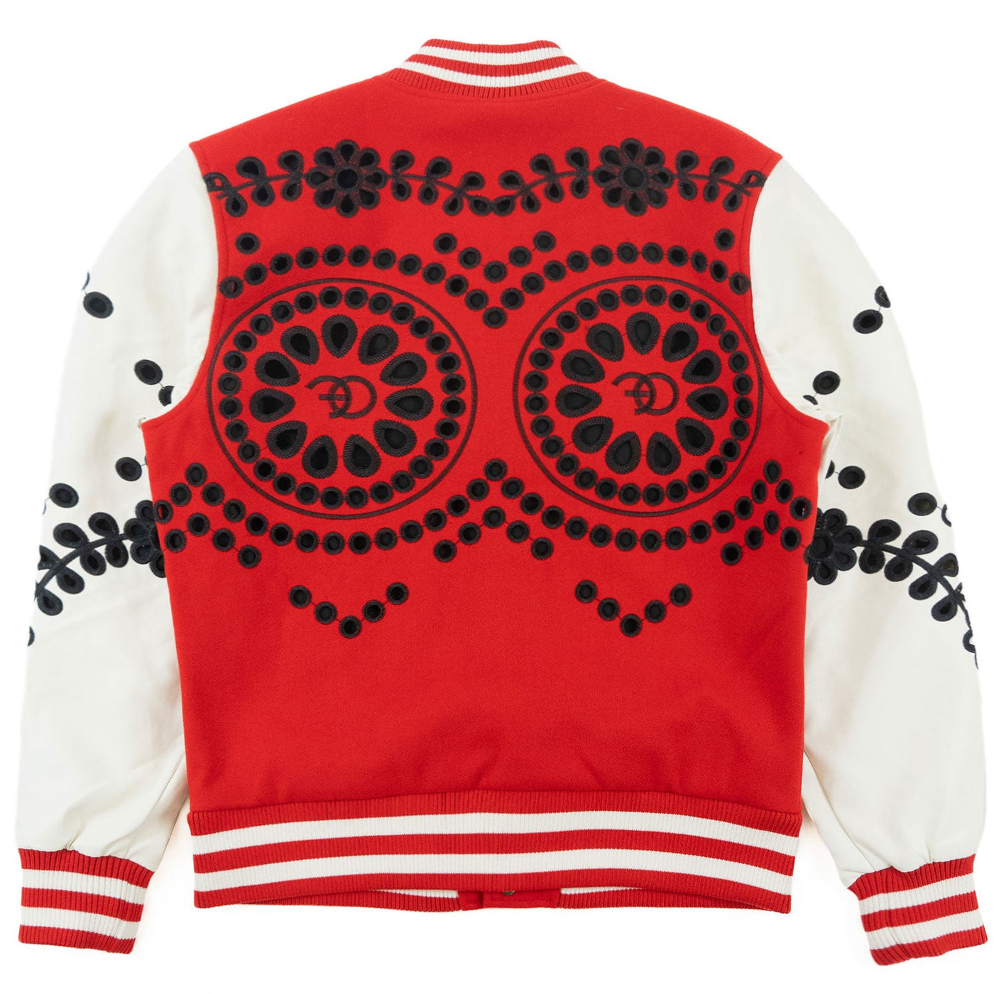 F1060 Cashay Wool Varsity Jacket - Red