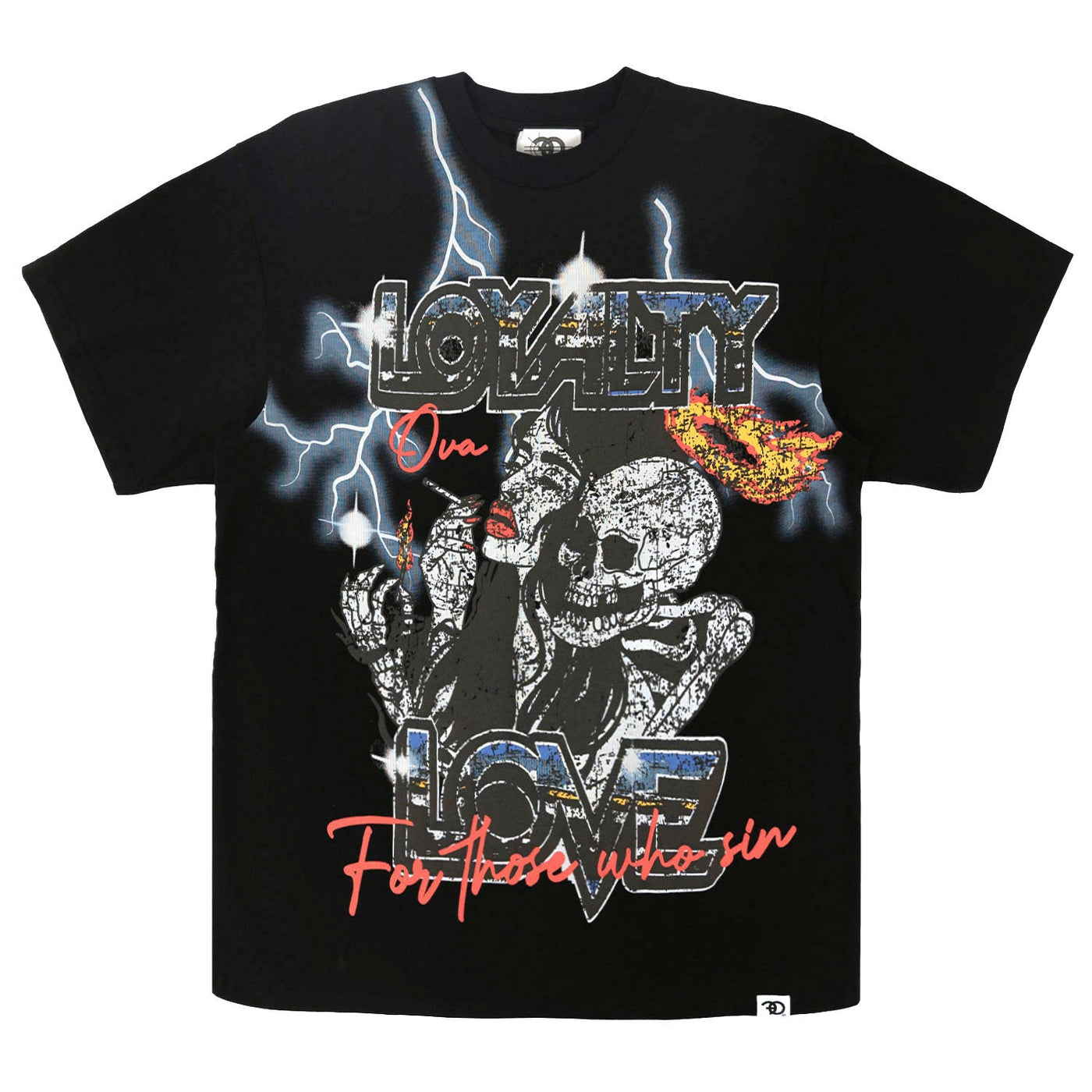 F131 "LOYALTY" Oversized Heavyweight Tee - Black