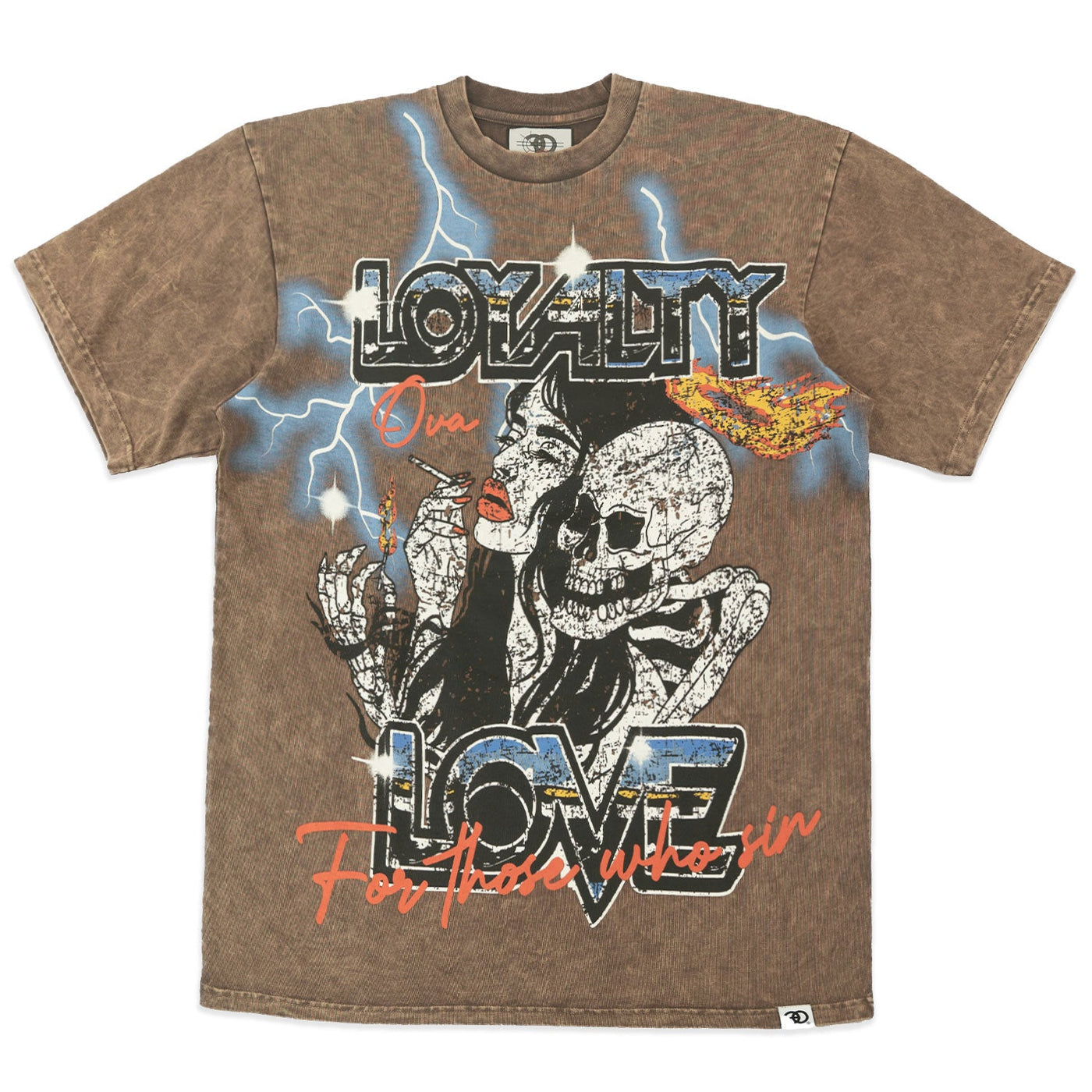 F131 "LOYALTY" Oversized Heavyweight Tee - Mocha