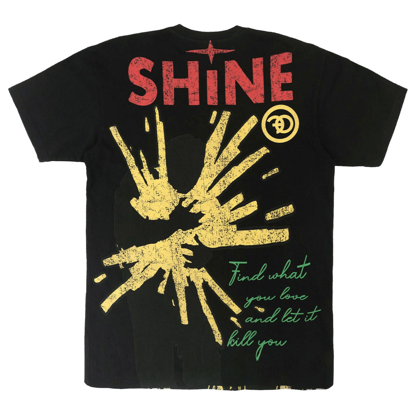 F151 "SHINE BOX" Oversized Heavyweight Tee - Black