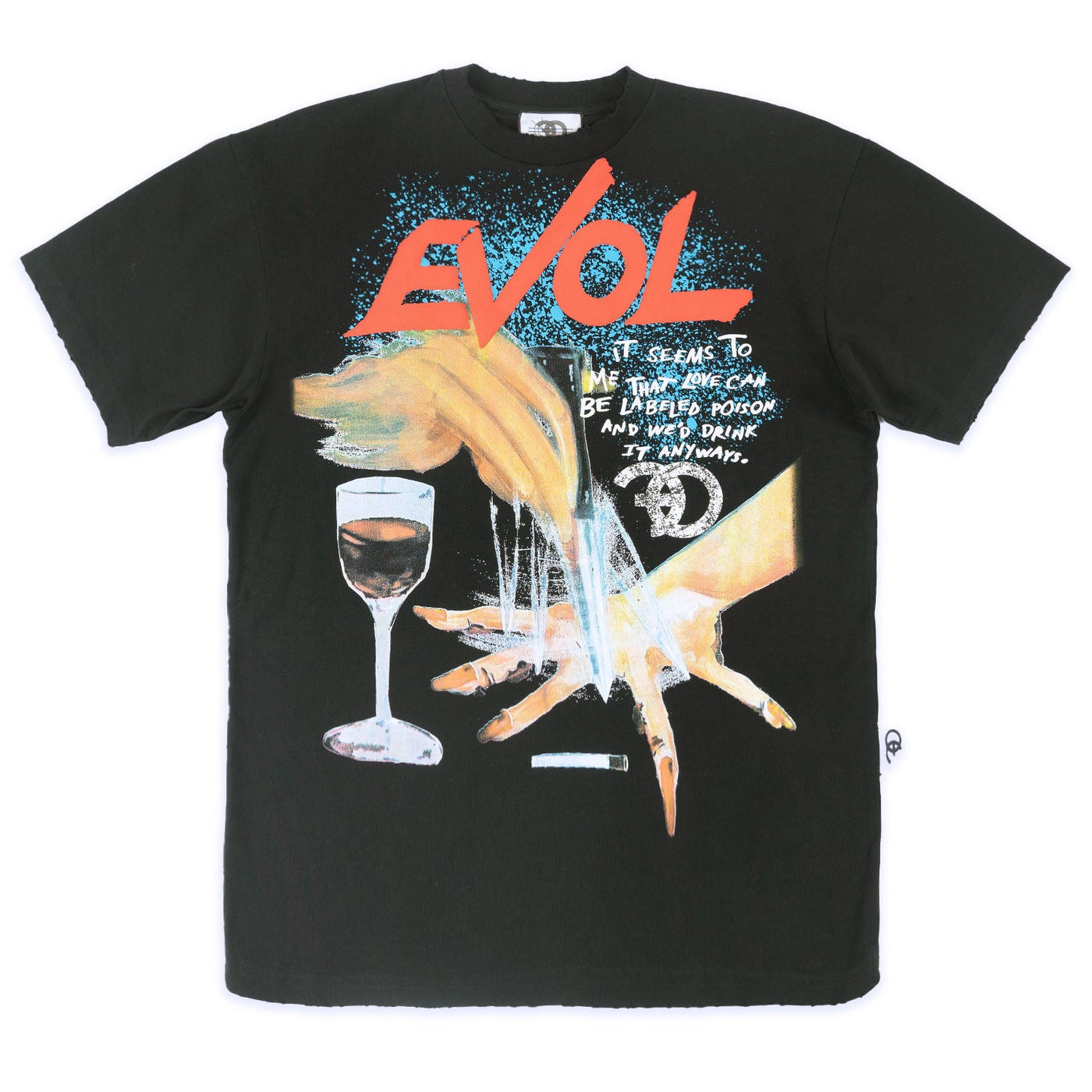 F161 Evol Oversized Heavyweight Tee - Black