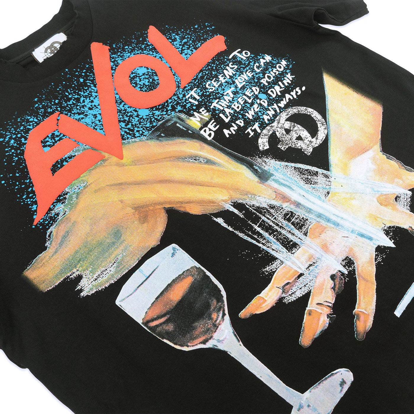 F161 Evol Oversized Heavyweight Tee - Black