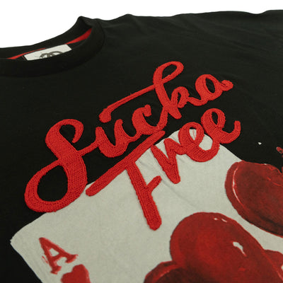 F163 Sucker Free Love Tee - black