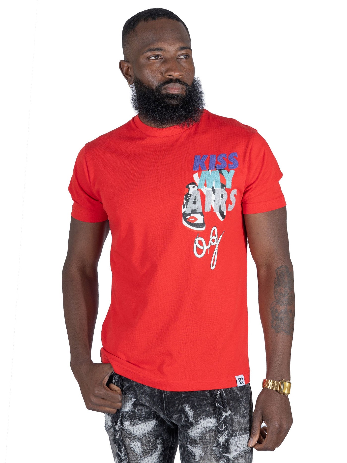 F167 "KISS My Air" Tee -Red