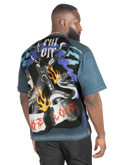 F169 Fake Love Tee - Blue