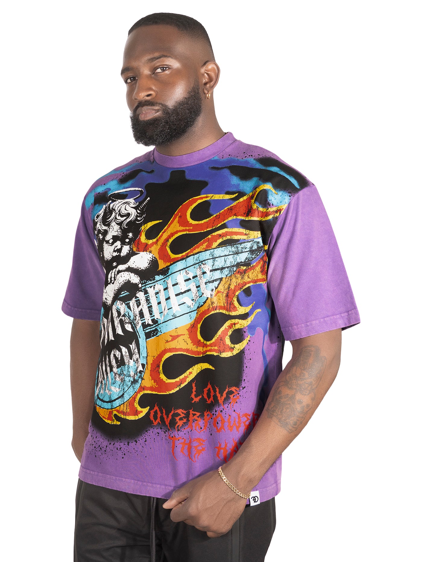 F169 Fake Love Tee - Purple