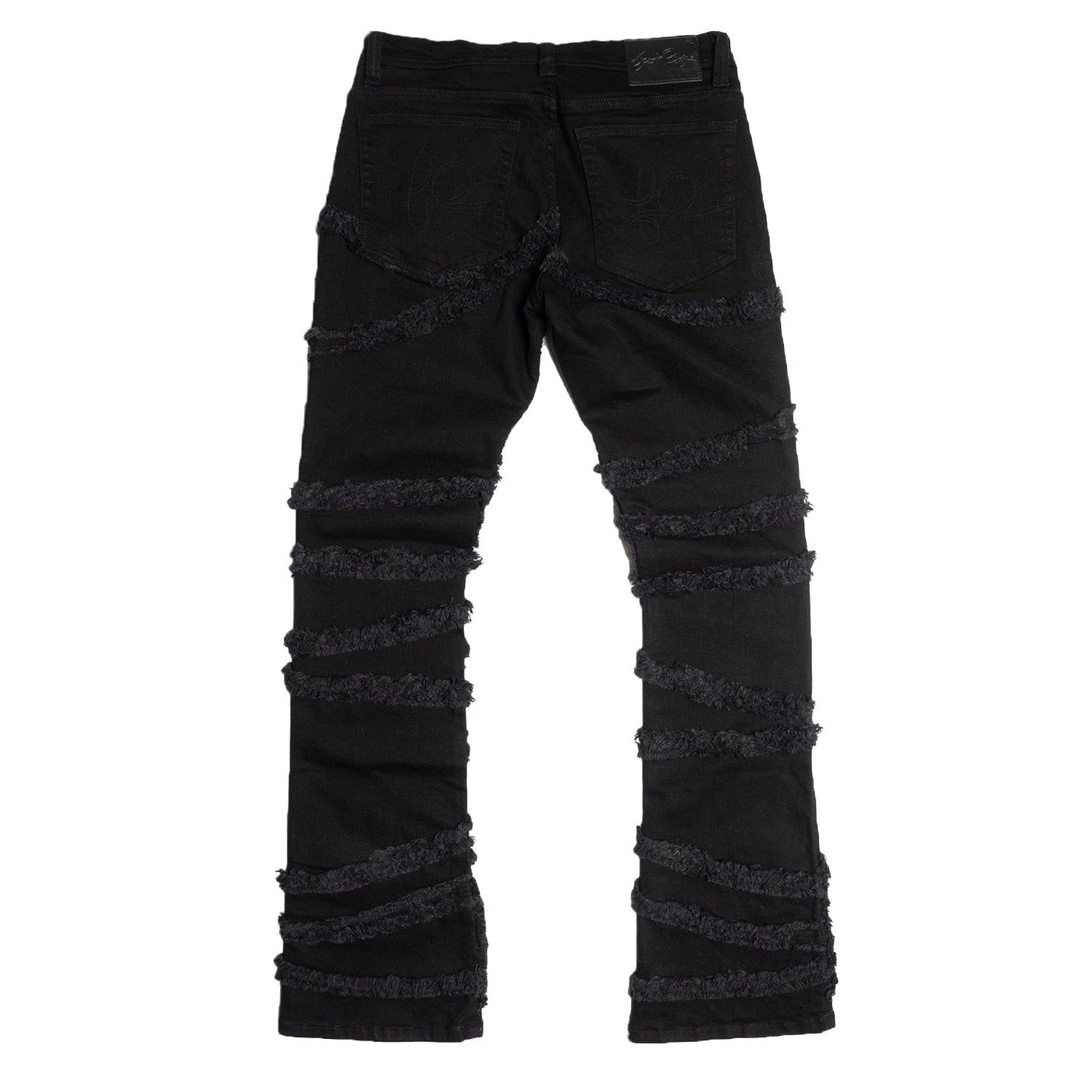 F1705 Leon 36" Stack Jeans - Black