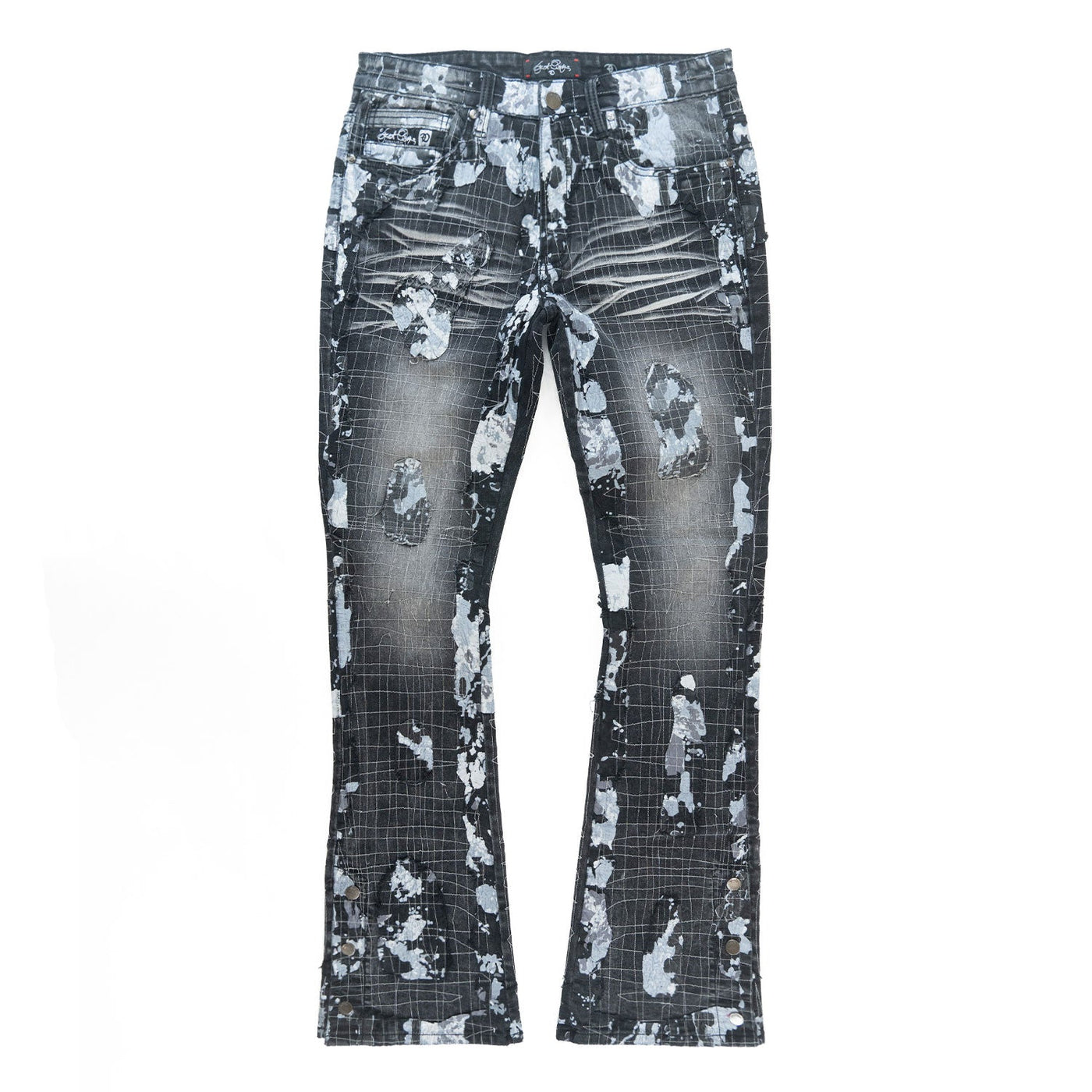 F1733 Amoto Stacked Jeans - Black