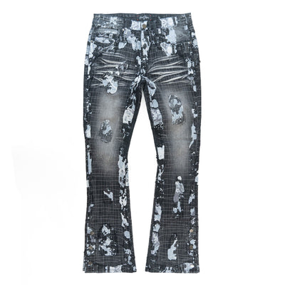 F1733 Amoto Stacked Jeans - Black