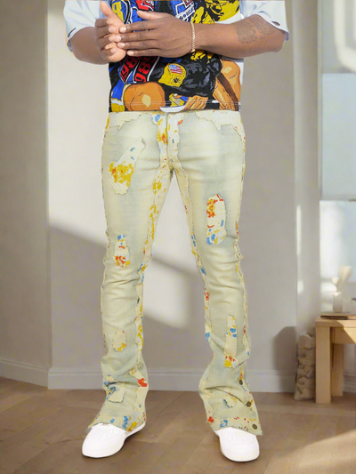F1733 Amoto Stacked Jeans - Dirt