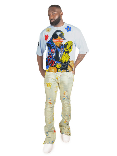 F1733 Amoto Stacked Jeans - Dirt