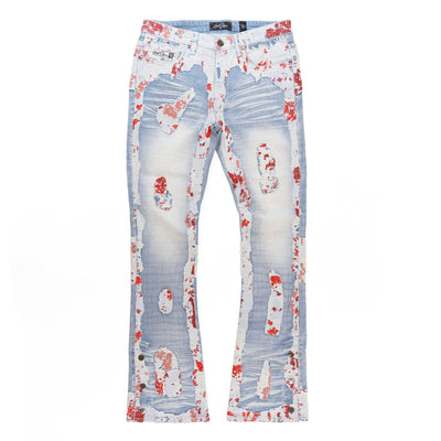 F1733 Amoto Stacked Jeans - Light Wash