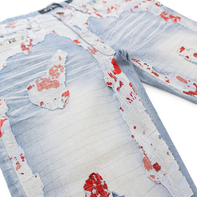 F1733 Amoto Stacked Jeans - Light Wash