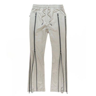 F1736 Zerelly Nylon Stacked Pants - Gray