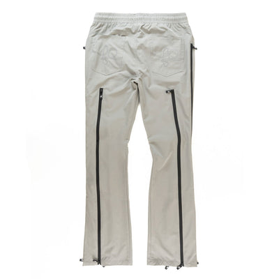 F1736 Zerelly Nylon Stacked Pants - Gray