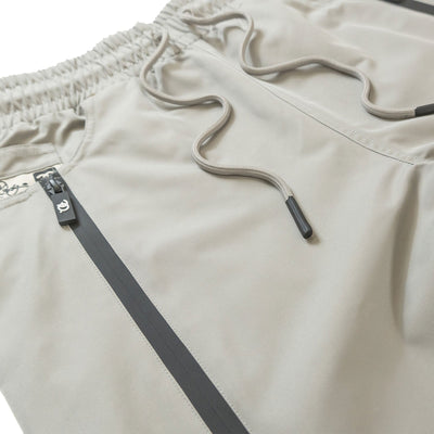 F1736 Zerelly Nylon Stacked Pants - Gray