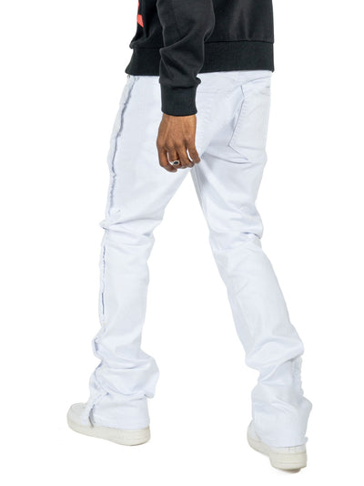 F1737 Cashay 2024 Stacked Jeans - White