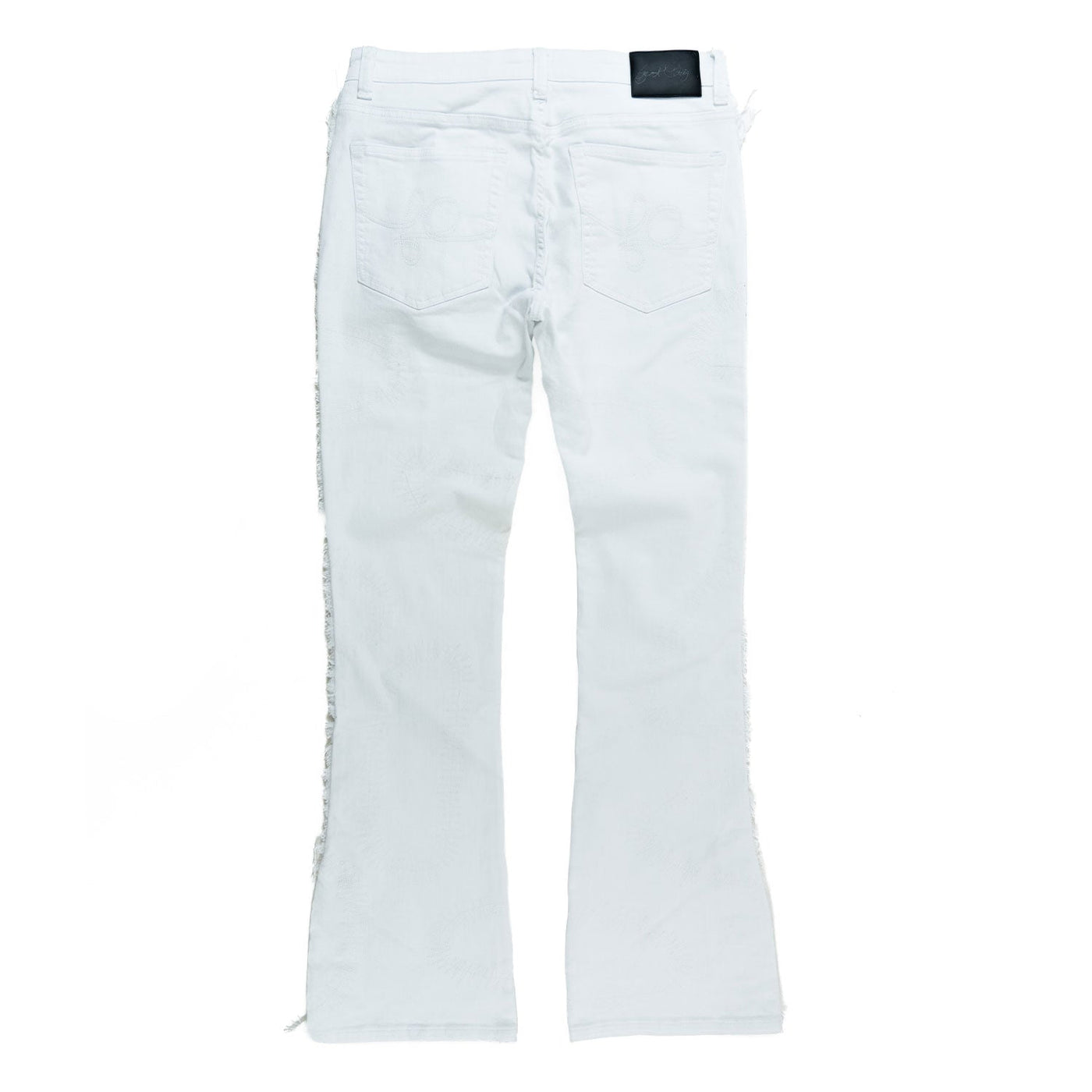 F1737 Cashay 2024 Stacked Jeans - White