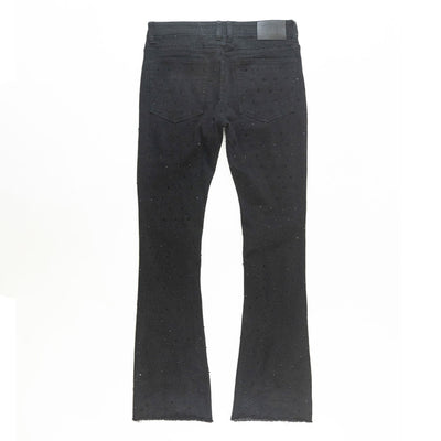 F1764 Romano Stacked Stone Jeans - Black