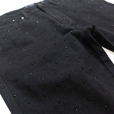 F1764 Romano Stacked Stone Jeans - Black