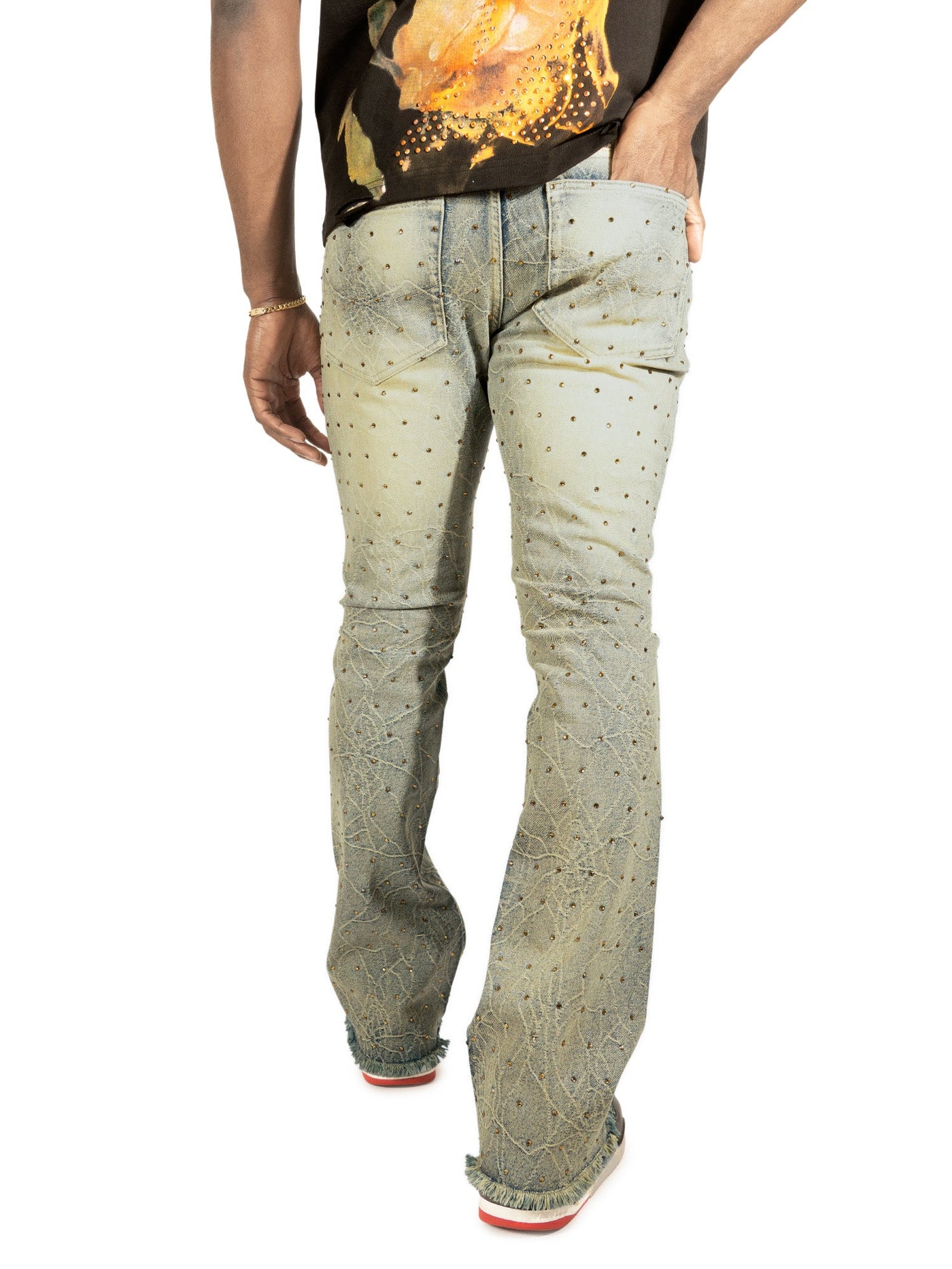 F1764 Romano Stacked Stone Jeans - Dirt