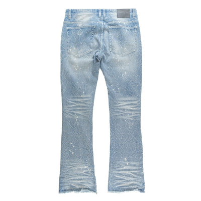 F1764 Romano Stacked Stone Jeans - Light Wash