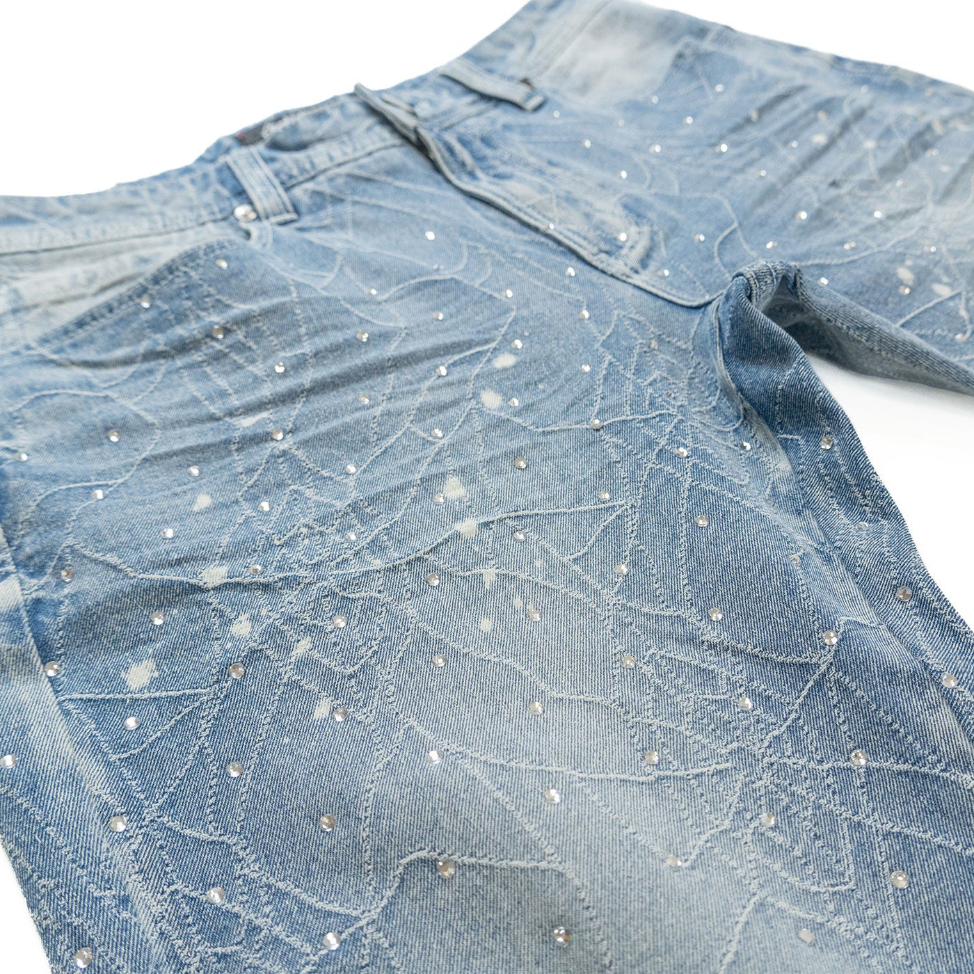 F1764 Romano Stacked Stone Jeans - Light Wash