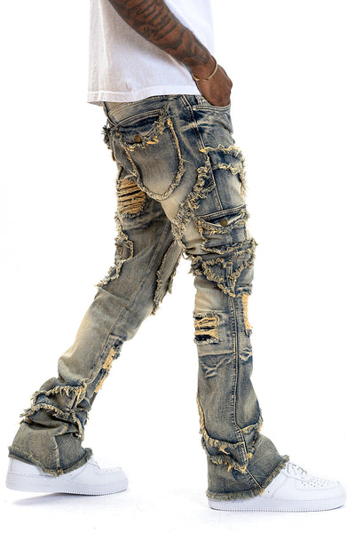 F1767 Tascotto Stacked Jeans - Vintage