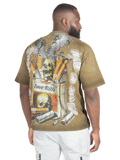 F189 Love Kills Tee - Mocha