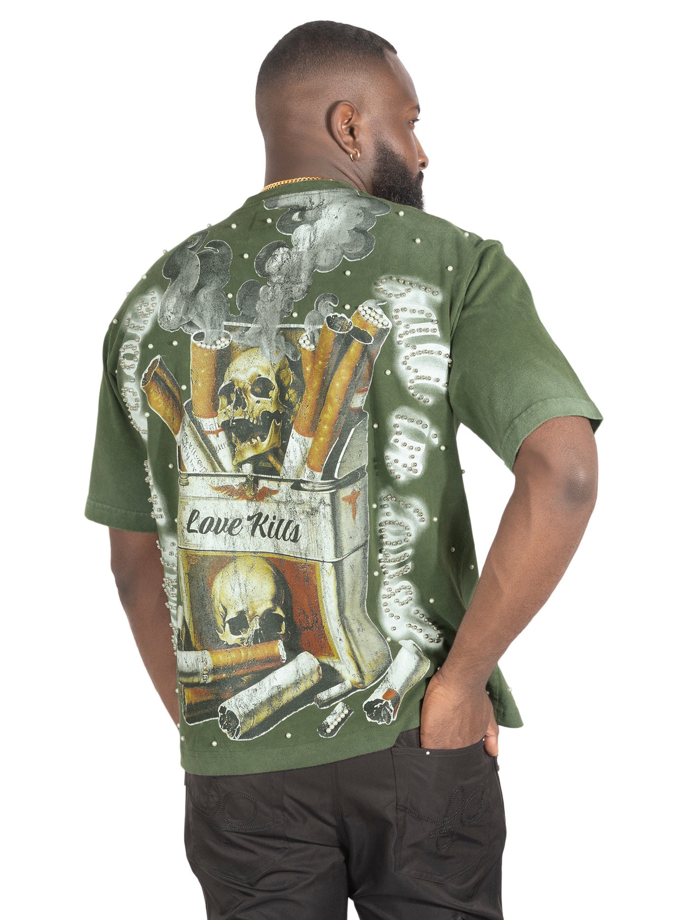 F189 Love Kills Tee - Olive