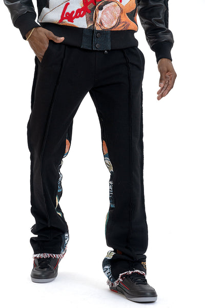 F1959 Frost Blow French Terry Pants - Black