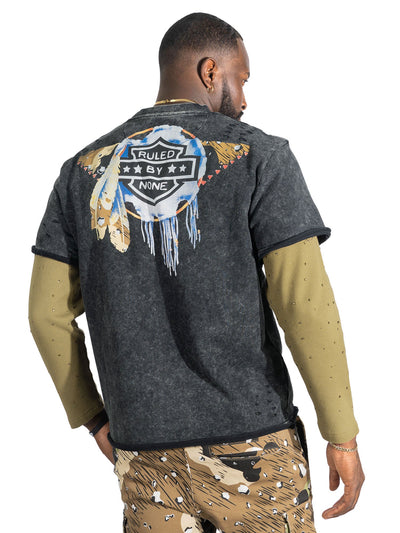 Sweatshirt|F4225 "Loyal To Few Long" Sleeves - Black