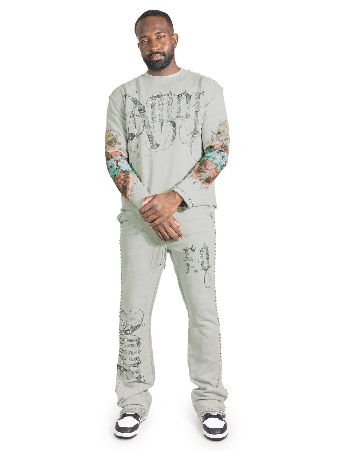 Set | F4226 Amor Jogging Set - Gray