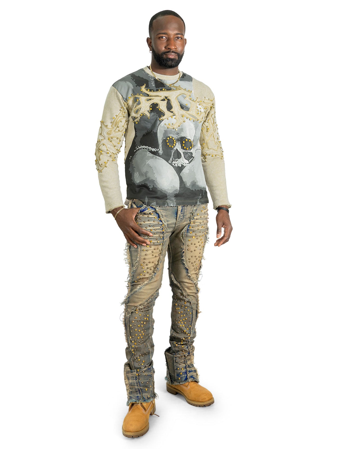 Sweatshirt|F4357 Heartless Crewneck - Mocha