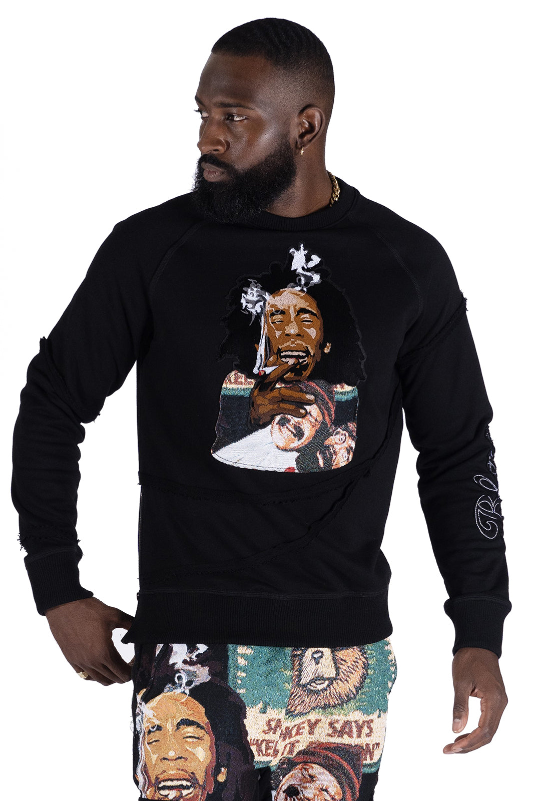 F4359 Frost Blow Sweatshirt- Black