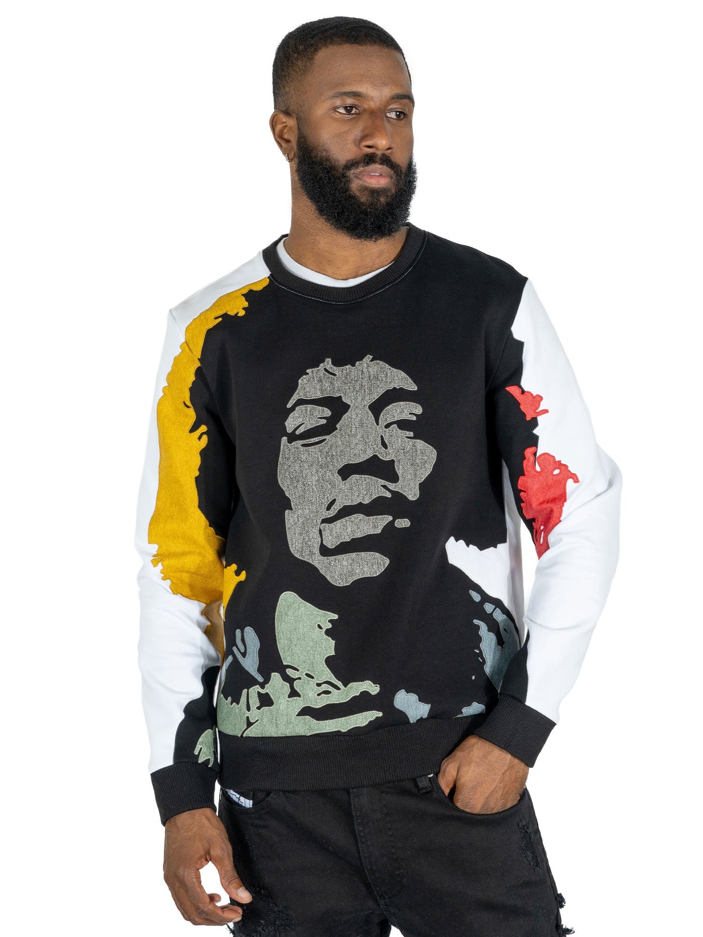 F4789 Hendrix 2024 Crewneck Sweatshirt - White