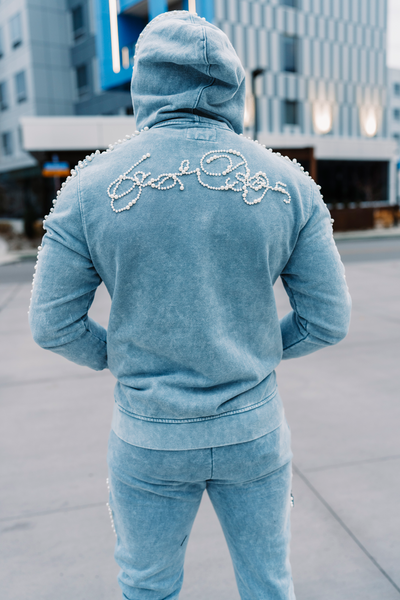 Set | F5245 Blind Faith Hoodie Set - Blue