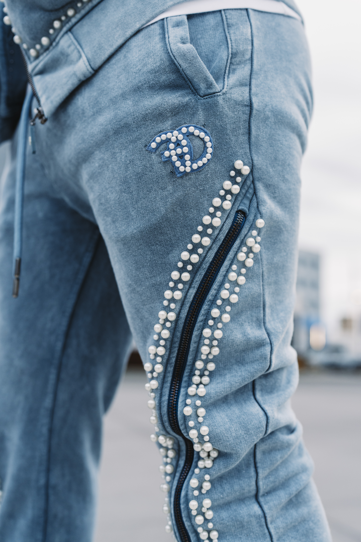 Set | F5245 Blind Faith Hoodie Set - Blue