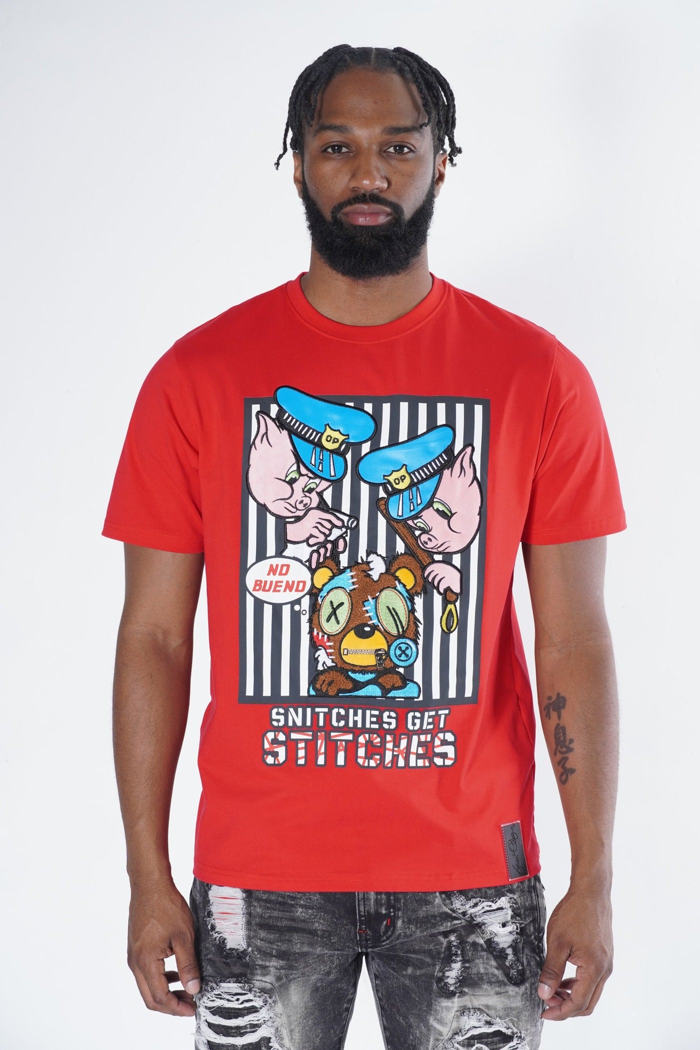 F175 Snitches Get Stitches - Red