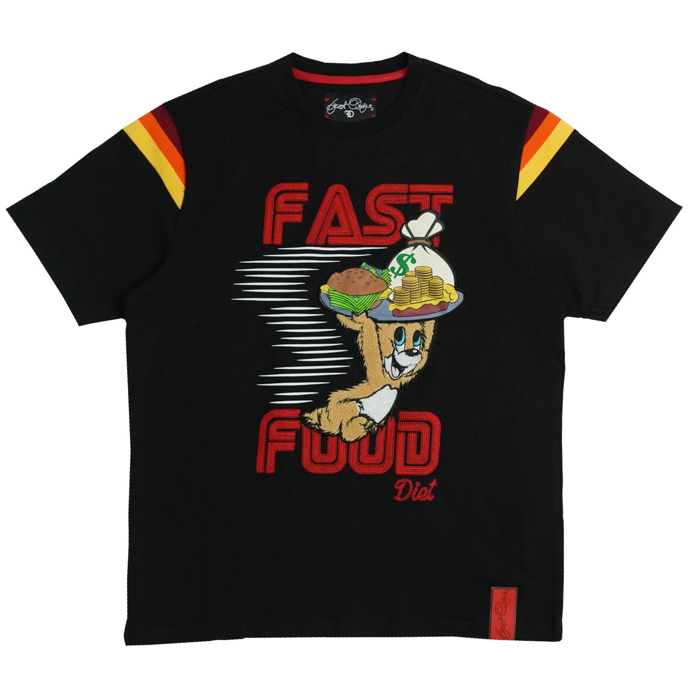 F121 Fast Food Tee - Black