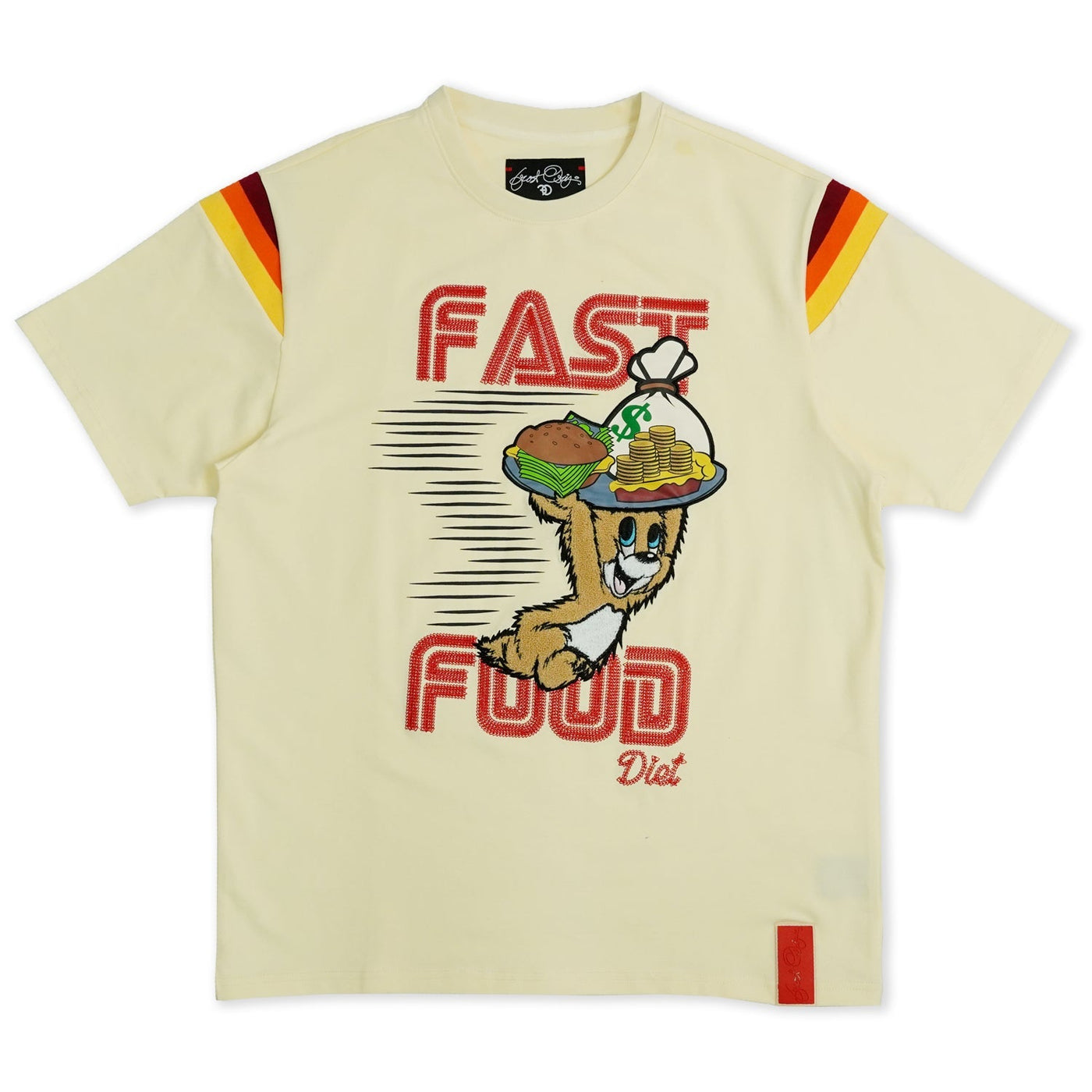 F121 Fast Food Tee - Natural
